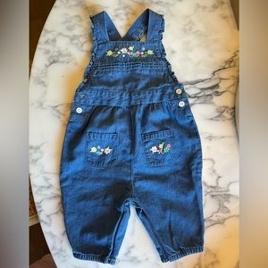 Baby Boden Girls Overalls Embroidered